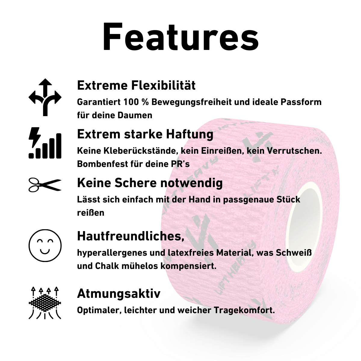 Geschenk: Lift Heavy Hook Grip Tape - wodstore