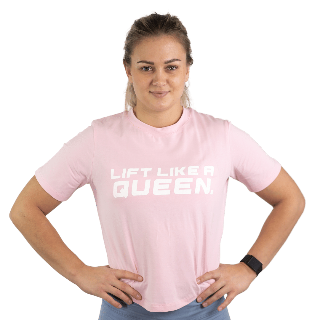 Lift Heavy Lift Like A Queen Rounded Cropped T-Shirt - wodstore