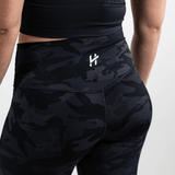 Lift Heavy High Waisted Training Leggings Black Camo Edition