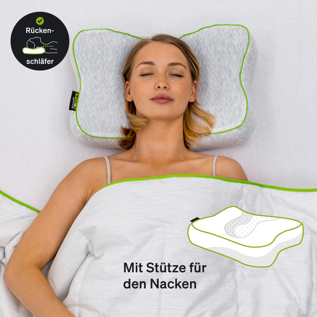 Blackroll Recovery Pillow - Memory Foam Kopfkissen