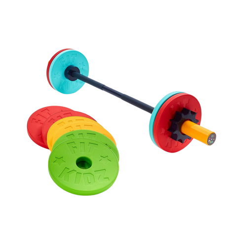 Fit Kidz Barbell & Bumper Plate Set