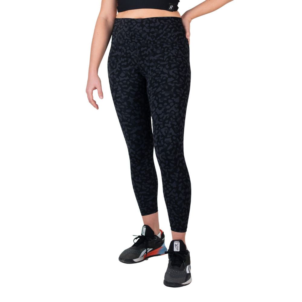 Lift Heavy High Waisted Training Leggings Leopard Edition