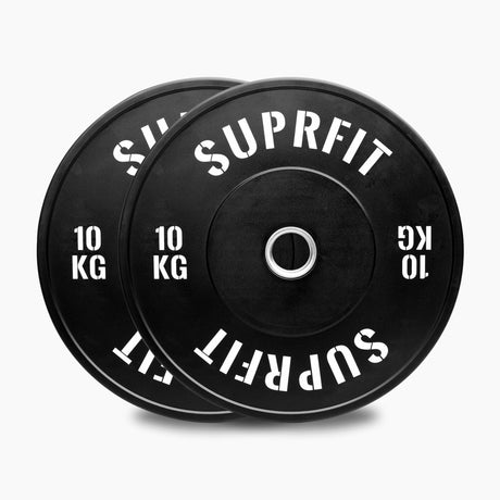 Suprfit Econ Bumper Plate White Logo