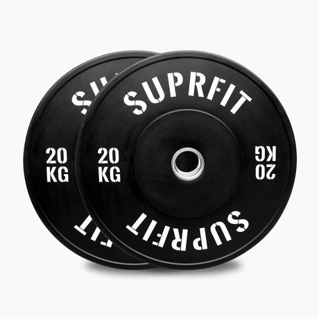 Suprfit Econ Bumper Plate White Logo