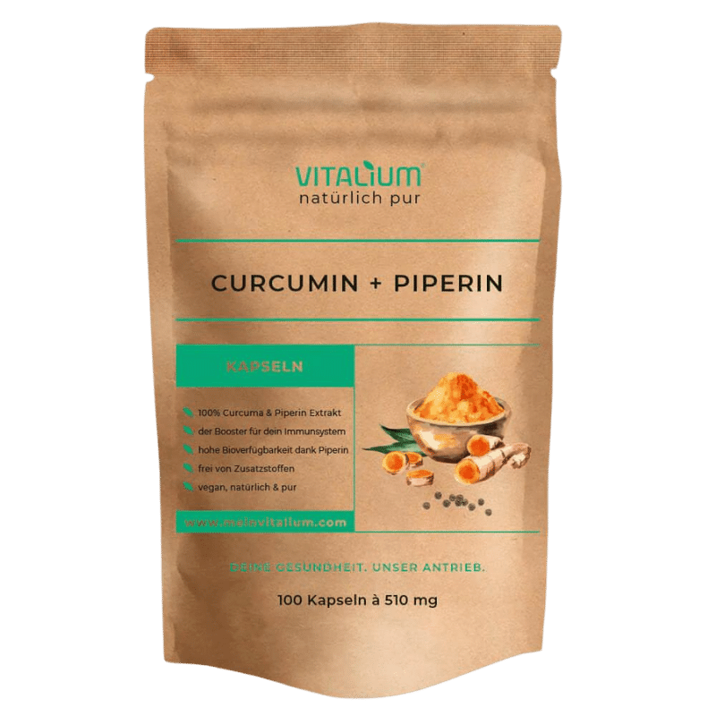 Vitalium Curcumin + Piperin Kapseln - wodstore