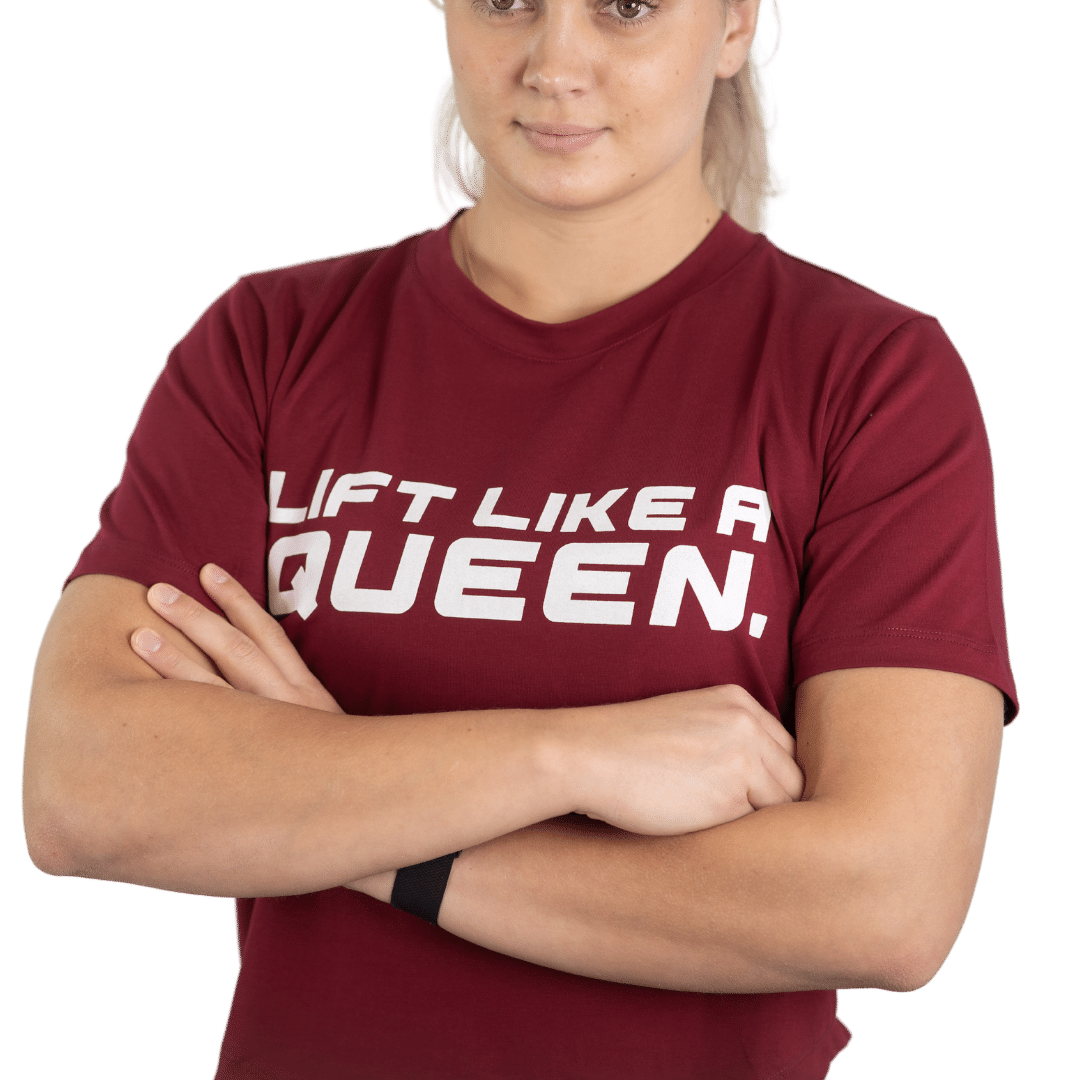 Lift Heavy Lift Like A Queen Rounded Cropped T-Shirt - wodstore