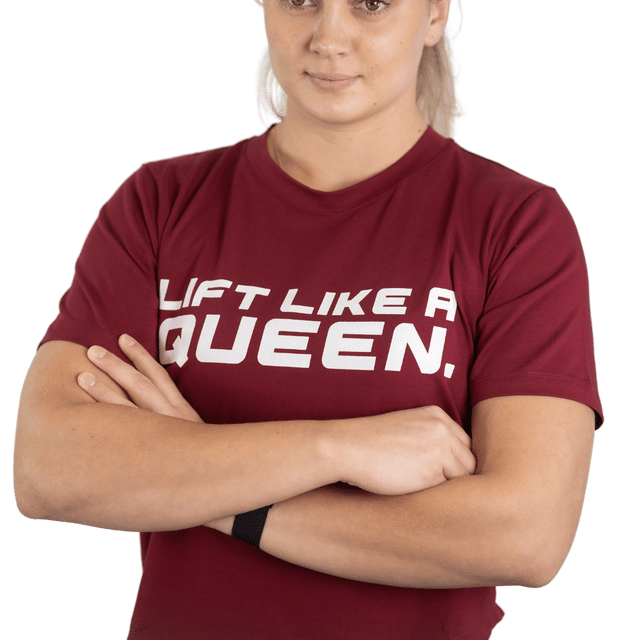 Lift Heavy Lift Like A Queen Rounded Cropped T-Shirt - wodstore