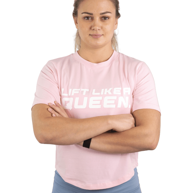 Lift Heavy Lift Like A Queen Rounded Cropped T-Shirt - wodstore